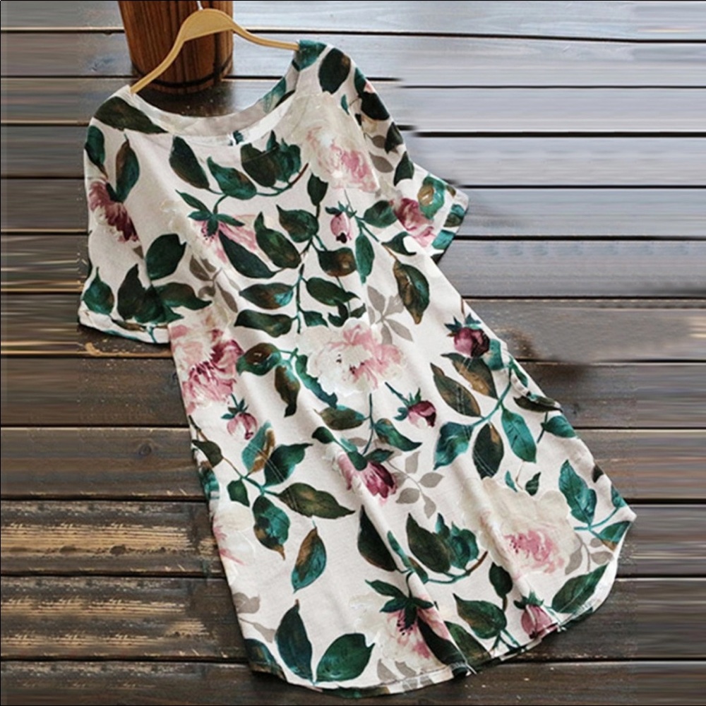 Floral Print Mini Dress